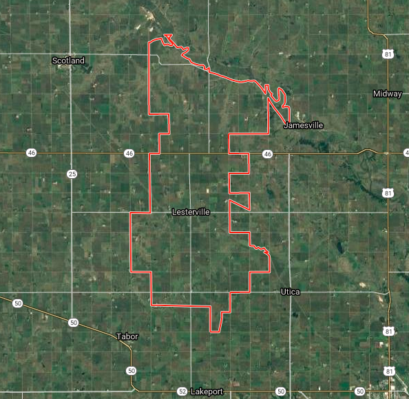 An image showcasing unorganized territories in Yankton, South Dakota