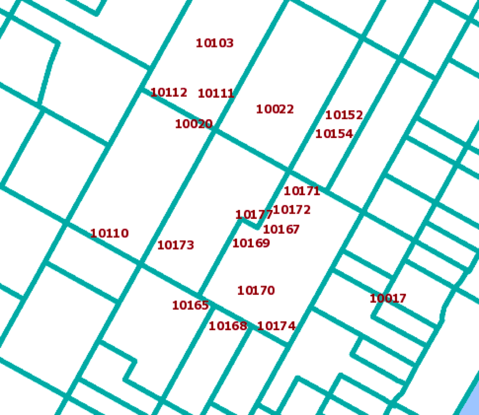 A Census map showcasing N/A entries